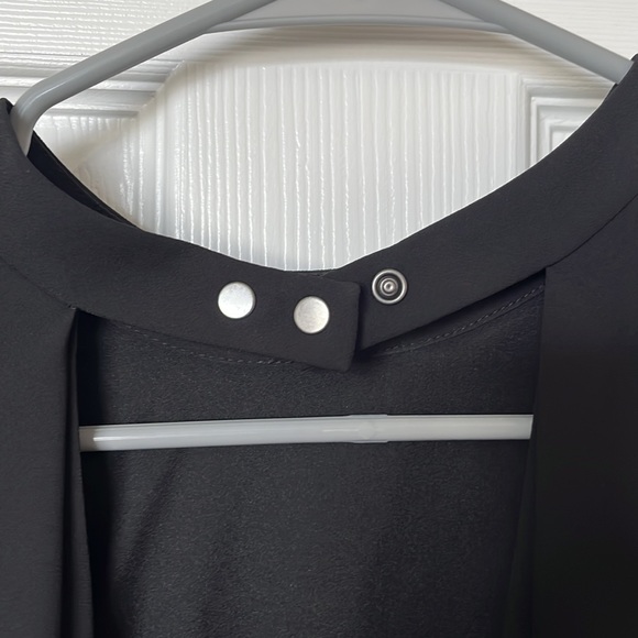 BCBG Max Azria black flowy top - Picture 2 of 4